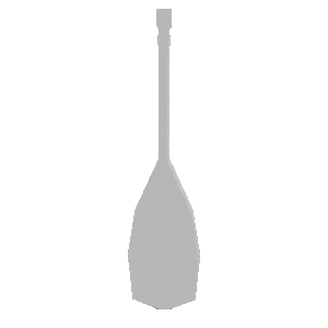 Simple Paddle Shape 3D Model