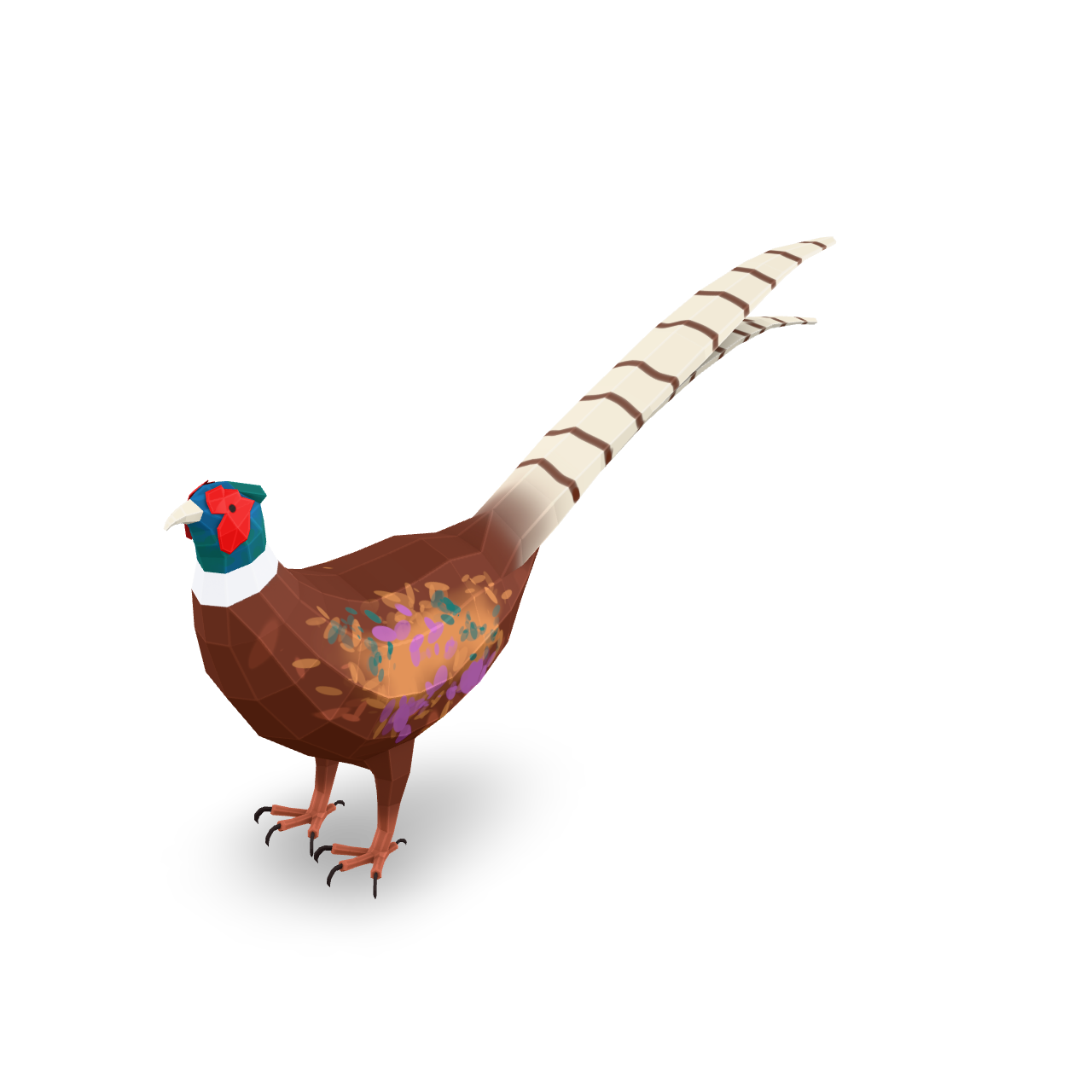 Low Poly Pheasant 3D Model