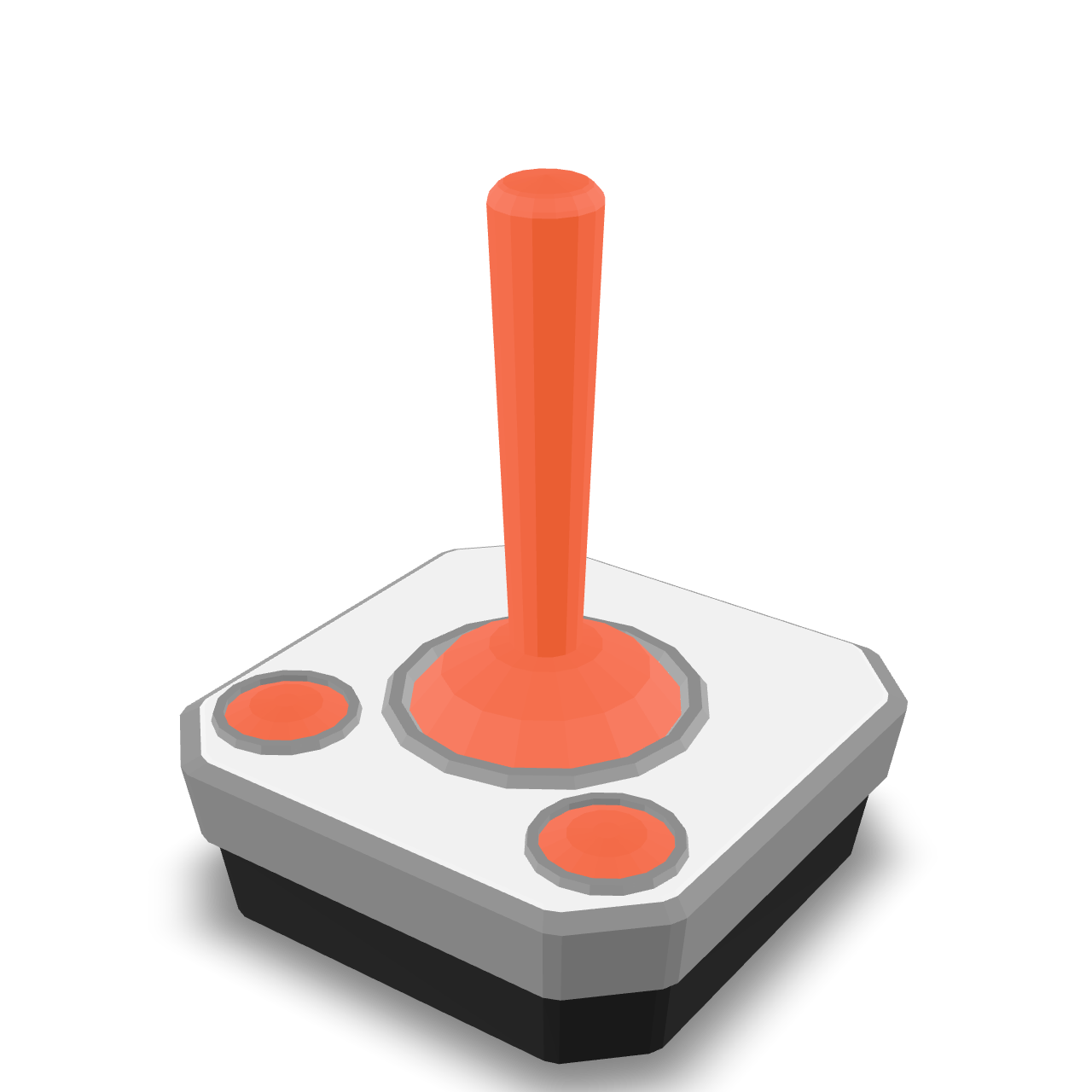 Retro Arcade Joystick 3D Model