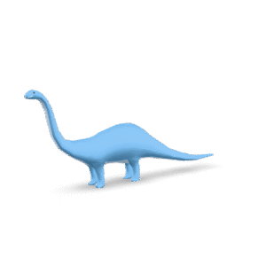 Cute Brachiosaurus Model 3D Model