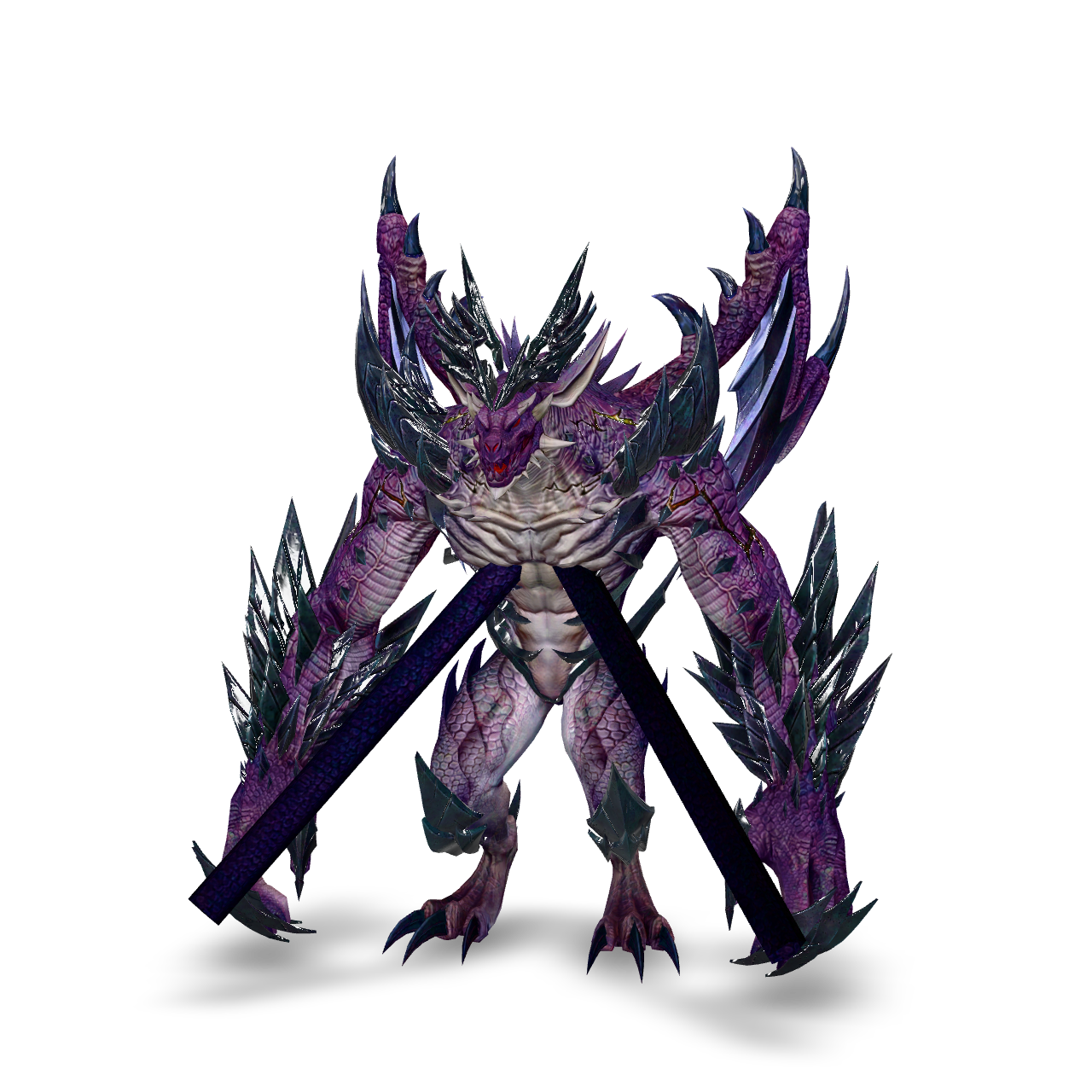 Spiked Dragon Creature 3D Model