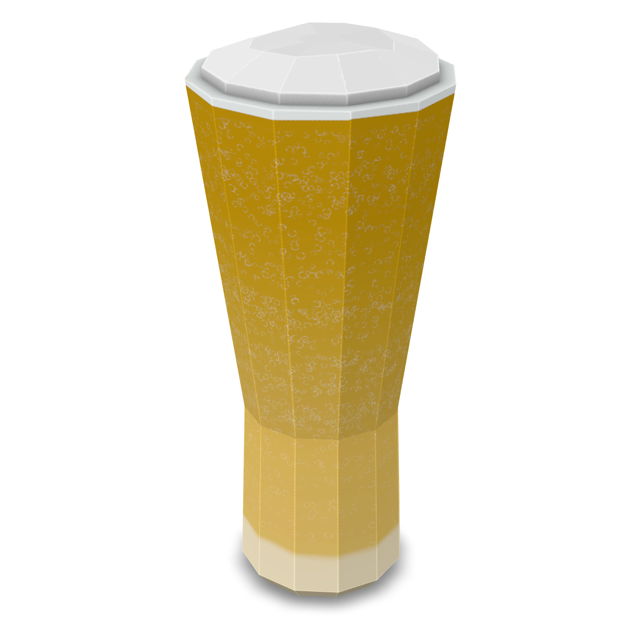 Stylized Beer Glass 3D Model