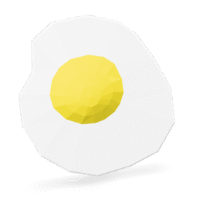 Low Poly Egg 3D Model