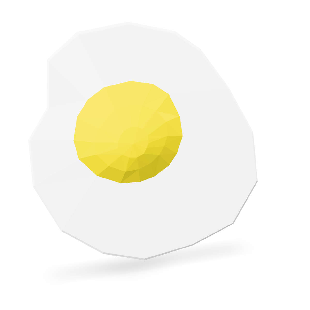 Low Poly Egg 3D Model