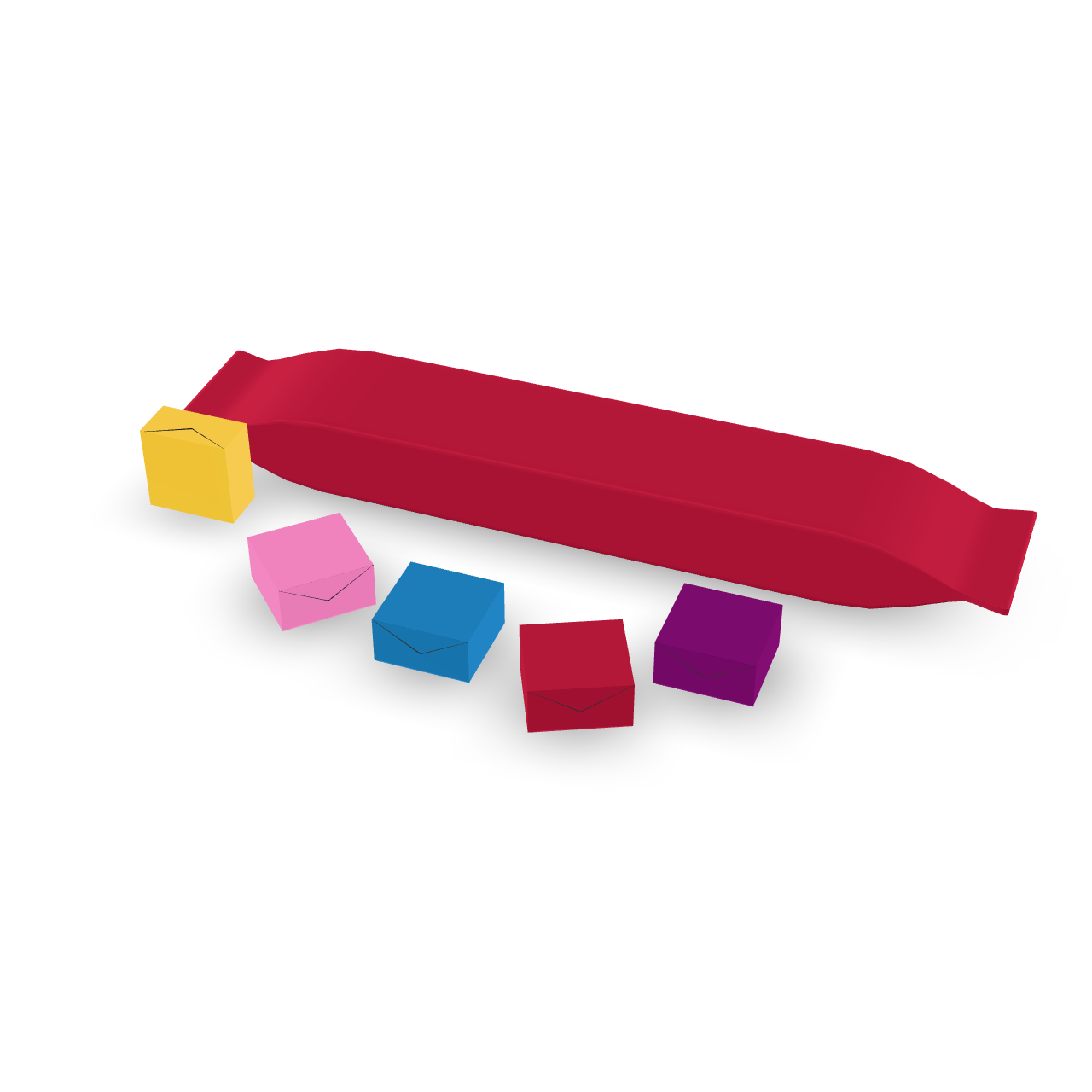 Candy Bar Cubes 3D Model