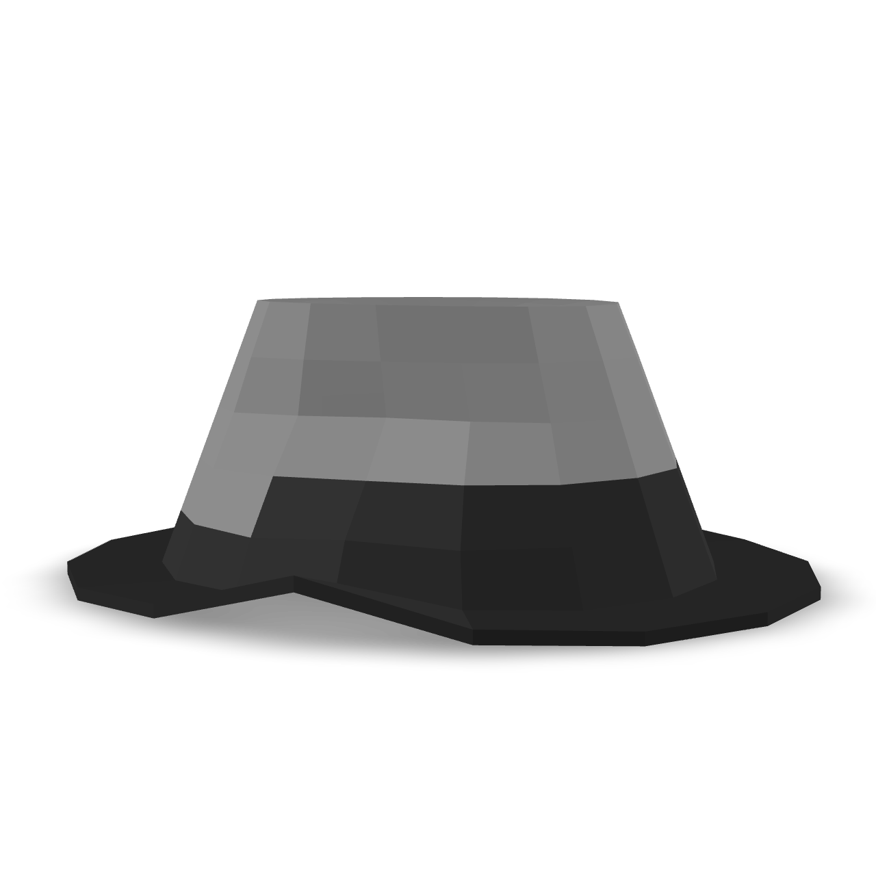 Low Poly Fedora 3D Model