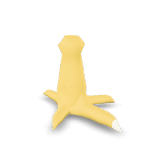 Stylized Banana Peel 3D Model