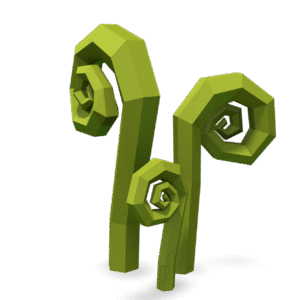 Low Poly Fern 3D Model
