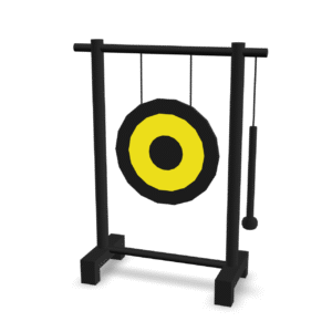Stylized Gong Model 3D Model