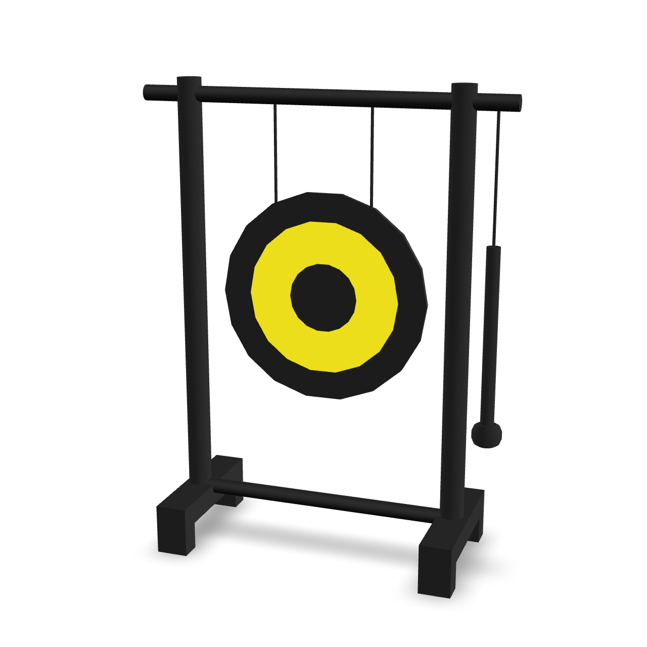 Stylized Gong Model 3D Model