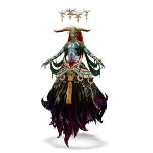 Fantasy Horned Sorceress 3D Model