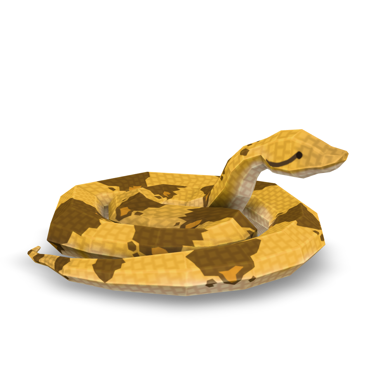 Stylized Snake Lowpoly 3D Model