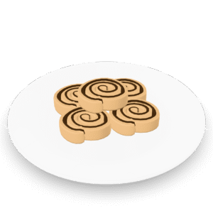Cinnamon Roll Plate 3D Model