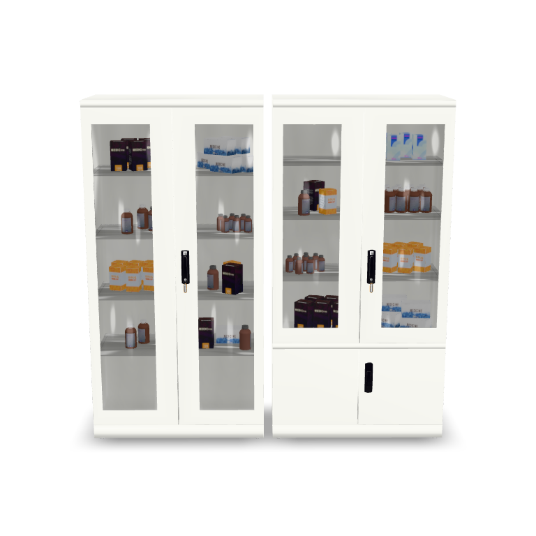 Pharmacy Display Cabinet 3D Model