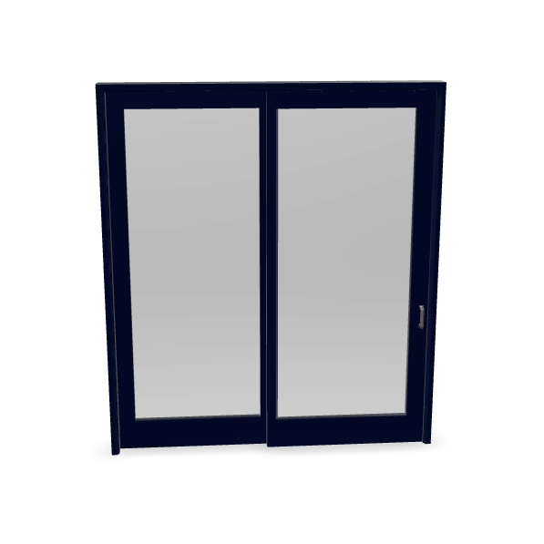 Double Glass Door 3D Model