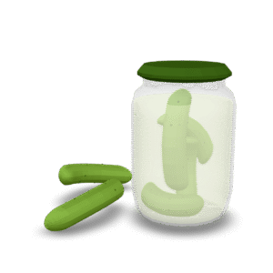 Pickled Cucumber Jar 3D Model