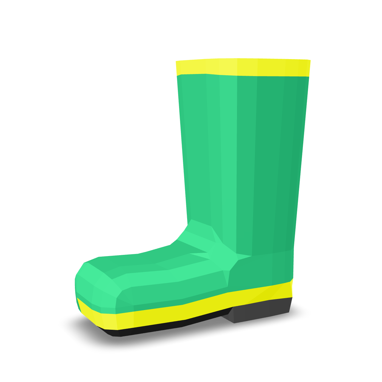 Stylized Rain Boot 3D Model