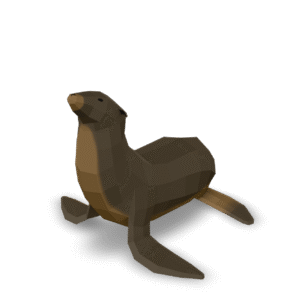 Low Poly Seal 3D Model