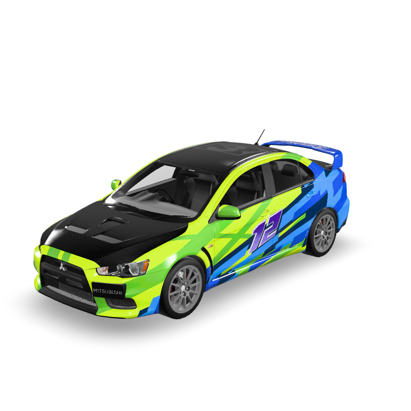 Mitsubishi EVO Racecar 3D Model