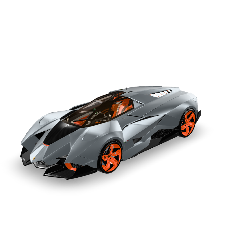 Lamborghini Egoista Concept 3D Model