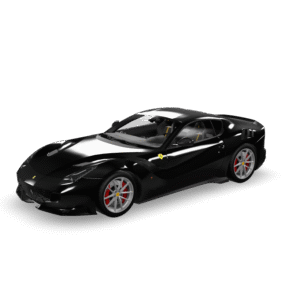 Sleek Black Supercar 3D Model