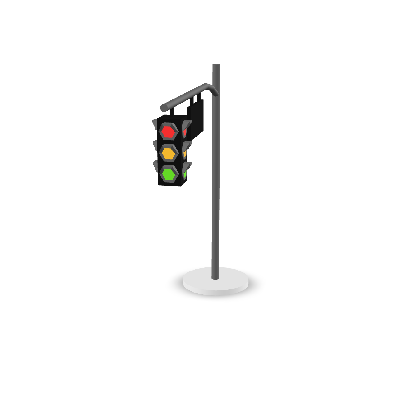 Cartoon Traffic Light 3D Model