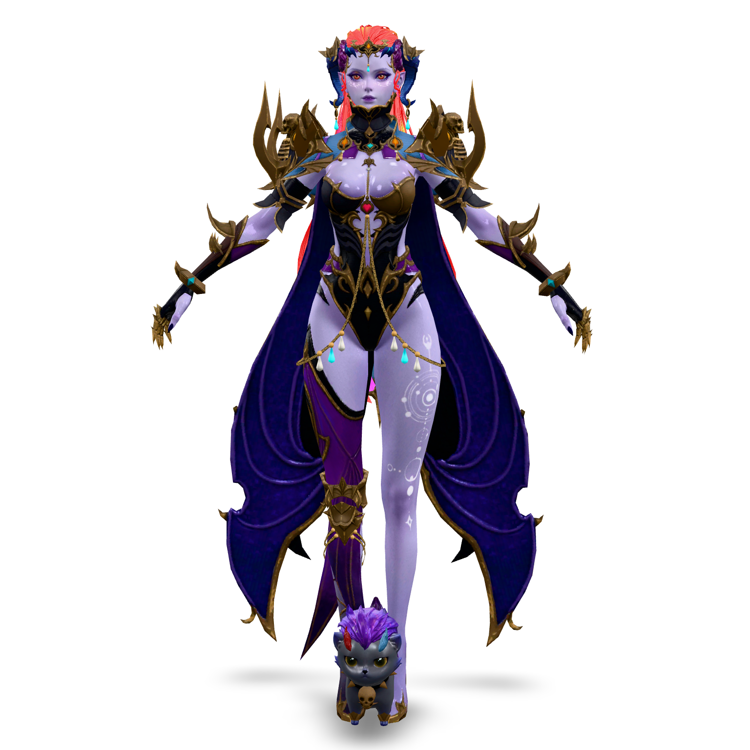Lilith and Pet 3D Model