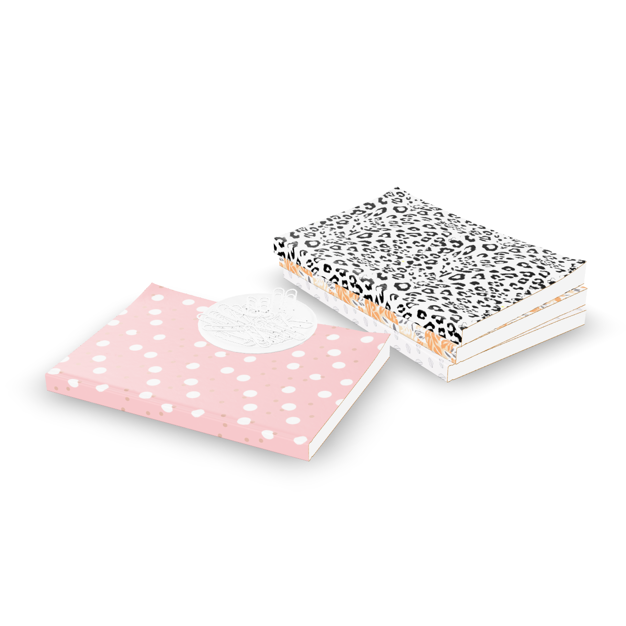 Chic Book Stacks 3D Model