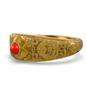Ornate Golden Ring 3D Model