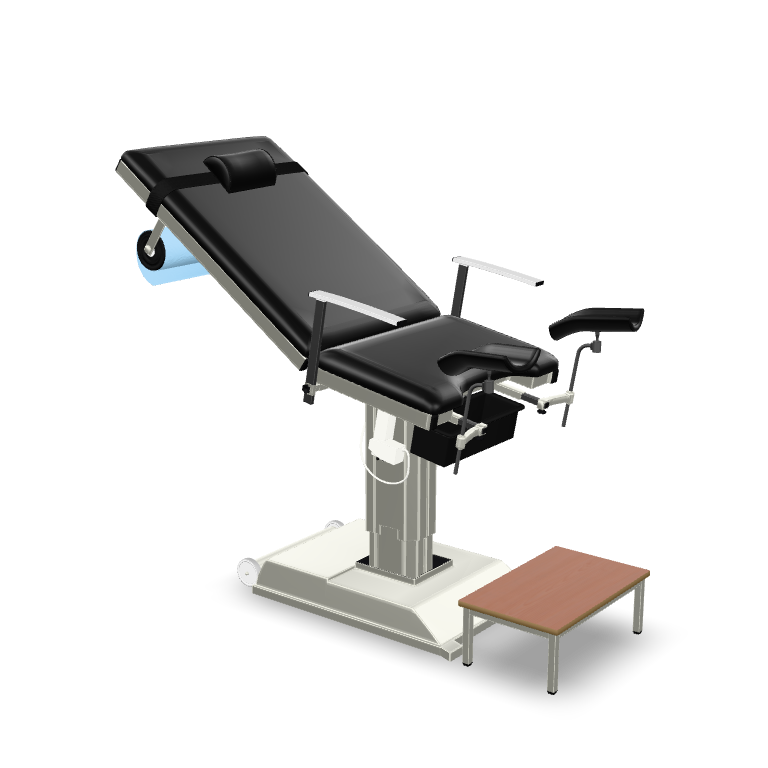 Medical Examination Table 3D Model