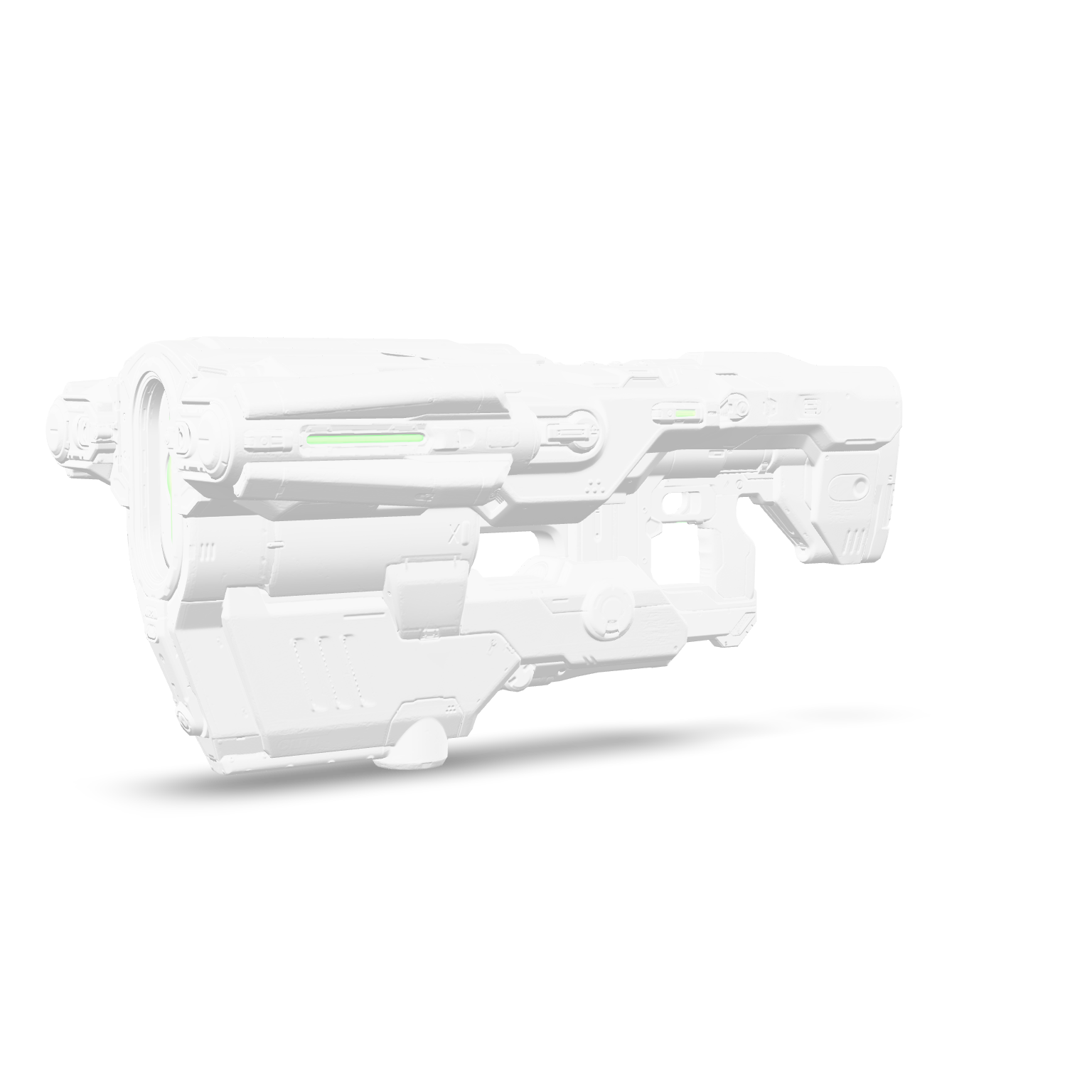 Sci-Fi Energy Rifle 3D Model