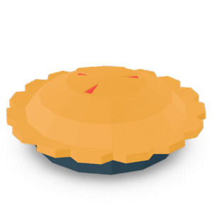 Low Poly Pie 3D Model