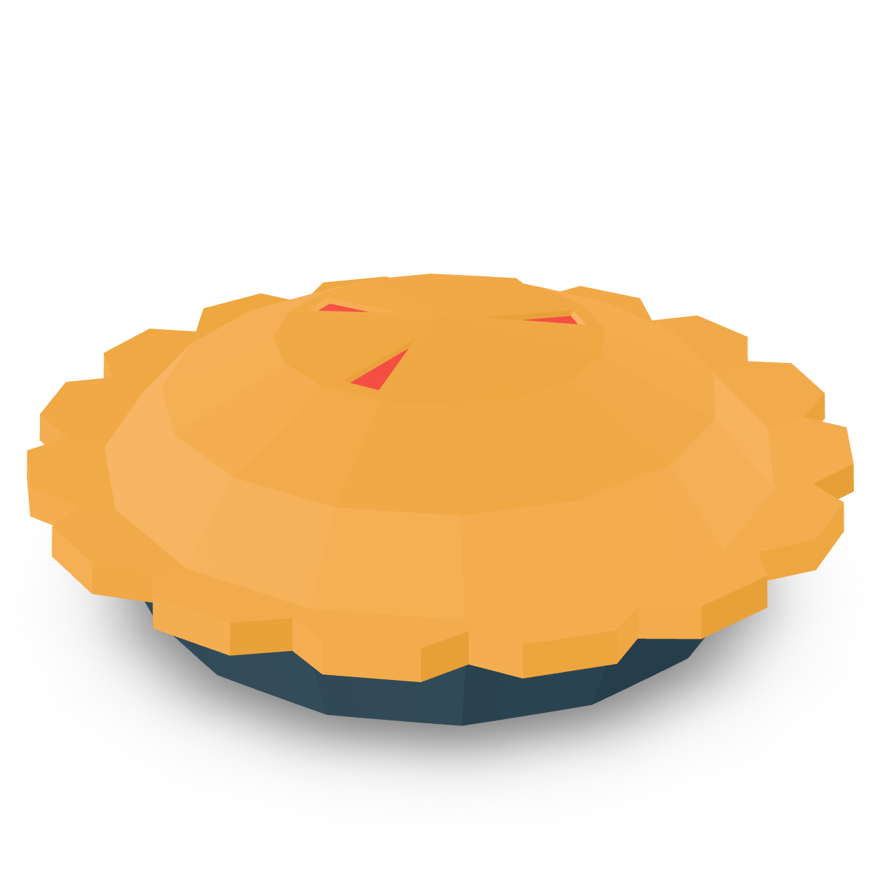 Low Poly Pie 3D Model