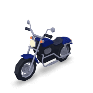 Low Poly Motorcycle 3D Model
