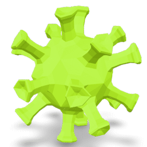 Low Poly Virus 3D Model