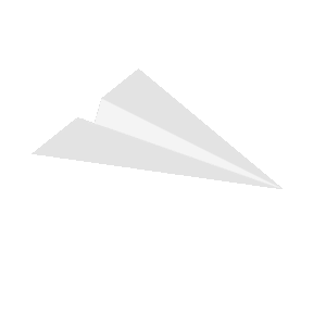 Simple Paper Airplane 3D Model