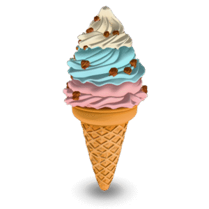 Triple Scoop Delight 3D Model