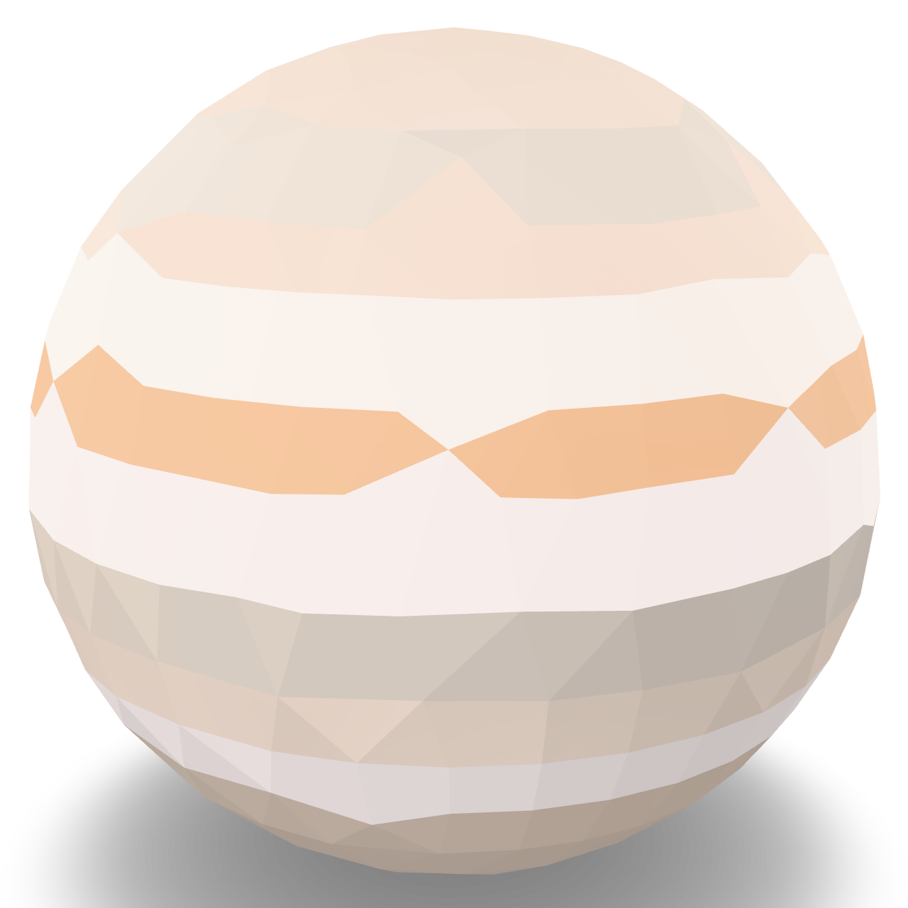 Low Poly Planet 3D Model