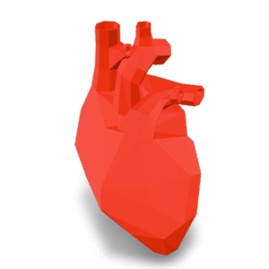 Low Poly Heart 3D Model