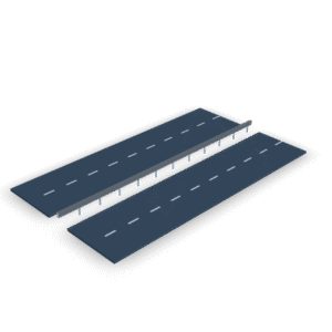 Highway Road Section 3D Model