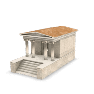 Ancient Temple Structure 3D Model