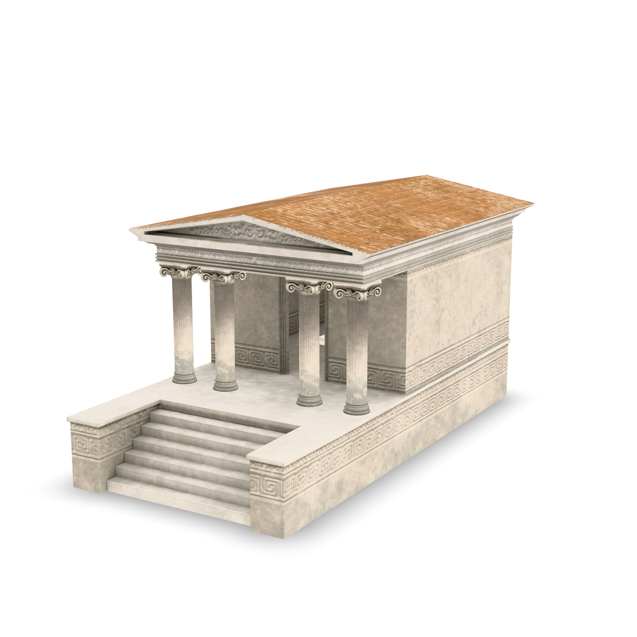 Ancient Temple Structure 3D Model