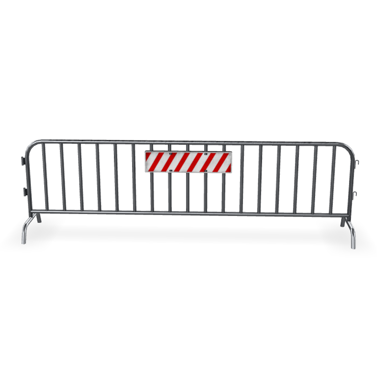 Metal Crowd Barrier 3D Model