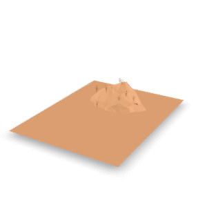 Low Poly Desert Scene 3D Model