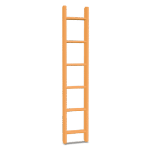 Simple Wooden Ladder 3D Model