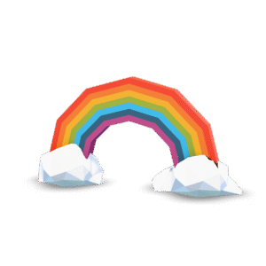 Low Poly Rainbow 3D Model