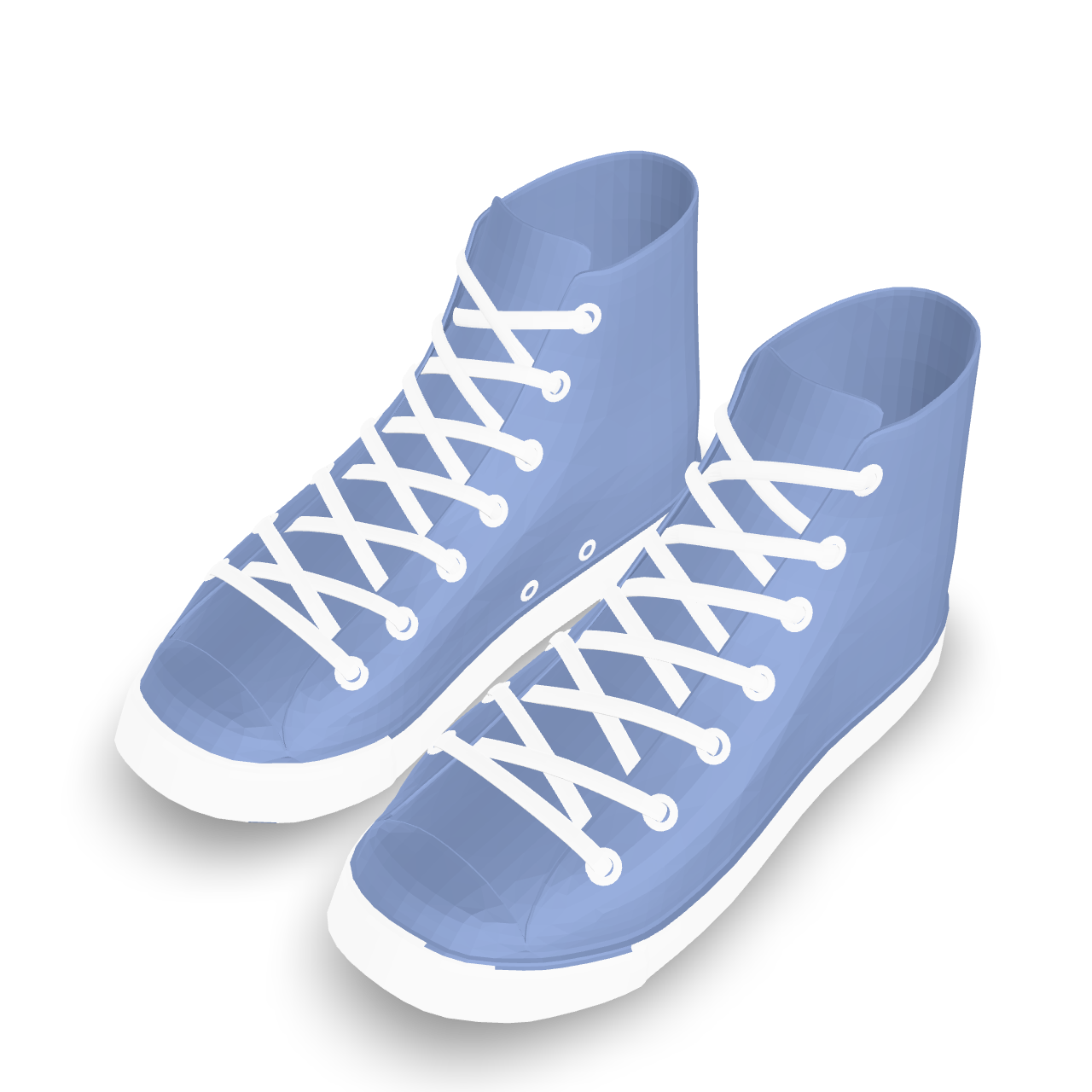 High Top Sneakers 3D Model