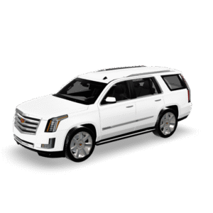 White Escalade SUV 3D Model