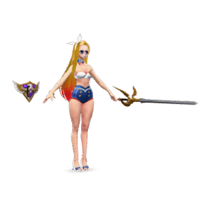 Summer Heroine Outfit 3D Model
