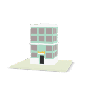 Low Poly Hostel 3D Model